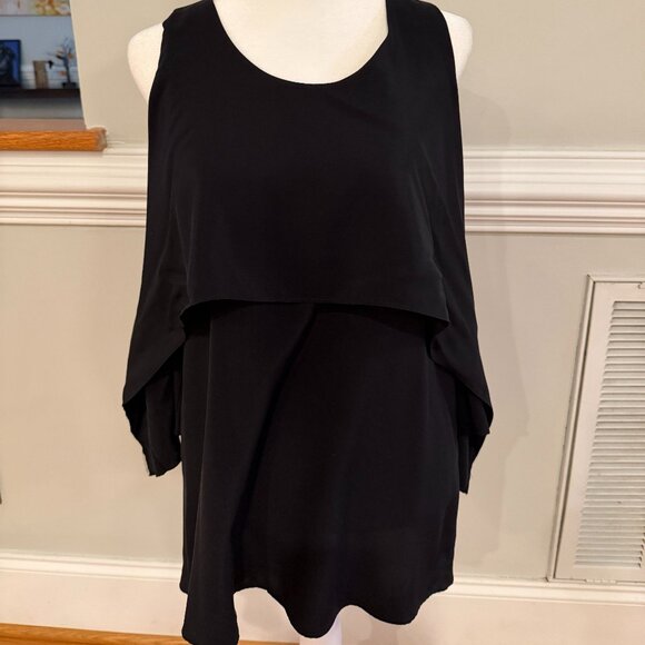 Askari 100% Silk Cold Shoulder Top - Medium - Picture 1 of 8